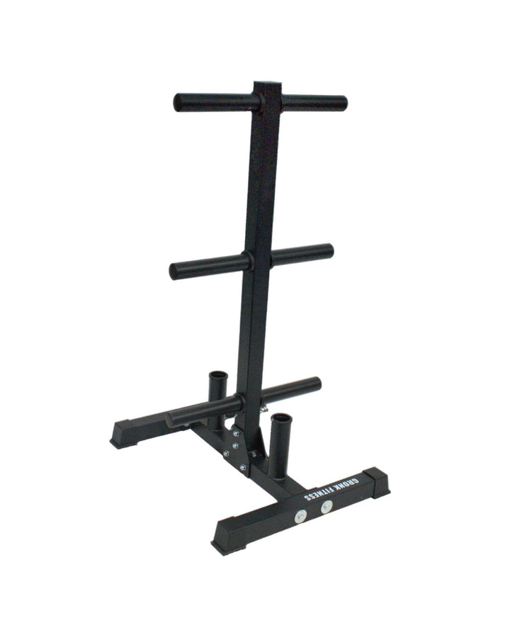 Gronk Olympic Weight Tree with 2 Bar Holder Gronk Fitness Products Dumbell racks, power block stand, plate and bar storage, kettlebell racks, ball racks 1_720x_55b20a60-73b6-46cb-b8f1-3a656a355cd8