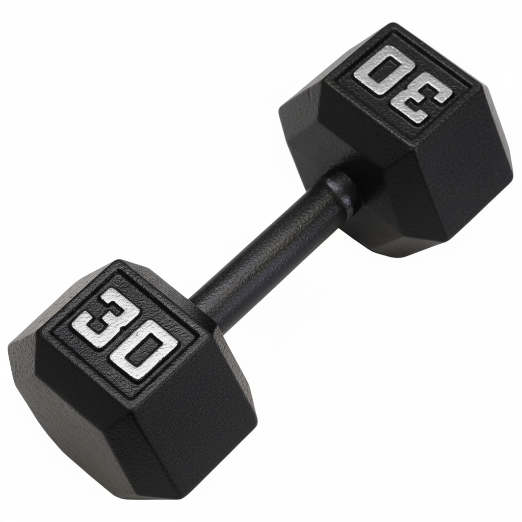 Gronk Cast Hex Dumbbell - Black 30 lb G&G Fitness Equipment Variant(s) - LBWeight 30_ccaea01d-a6ba-4373-8f2b-96e789b572cf