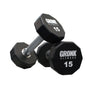 Gronk Fitness 10 sided Urethane Dumbbells (5lb-100lb) Set