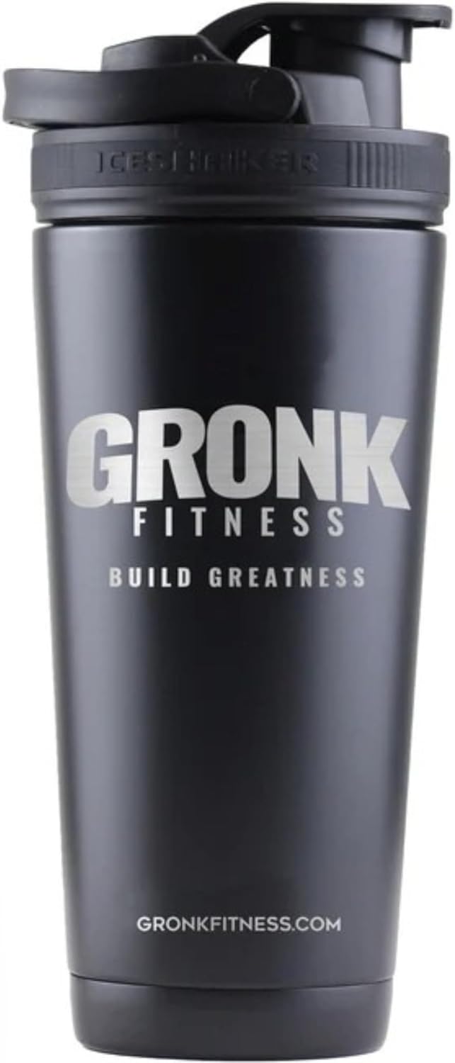 Ice Shaker, Gronk Fitness 20oz Black