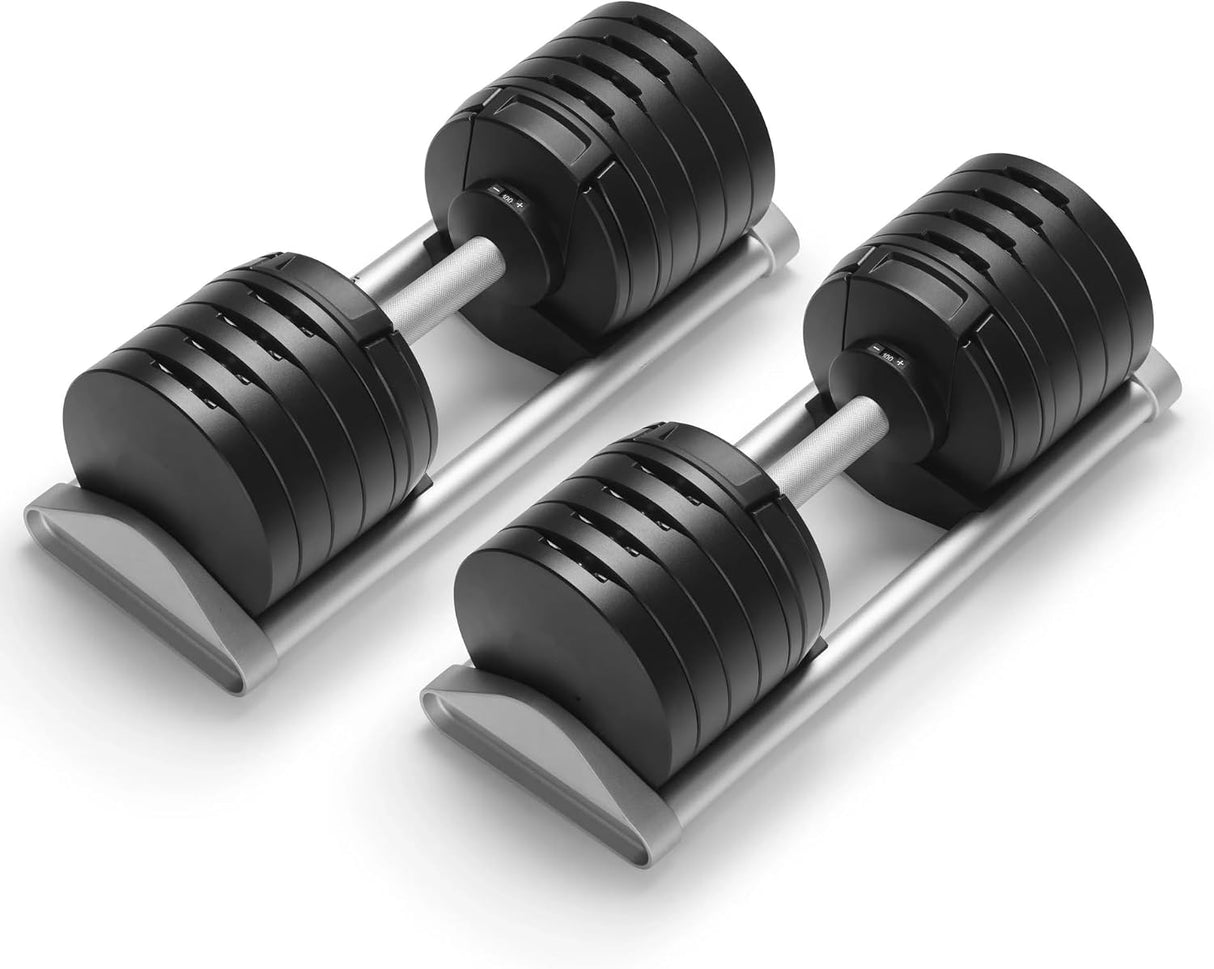 SMRTFT NÜOBELL Adjustable Dumbbell 100 lb Black SMRTFT Dumbbells 61x6kkxv8eL._AC_SL1500