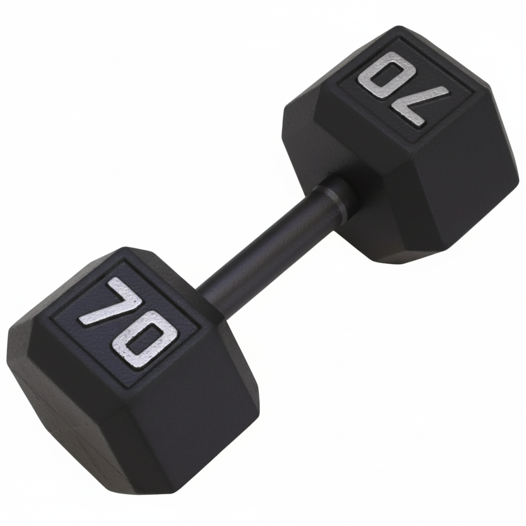 Gronk Cast Hex Dumbbell - Black 70 lb G&G Fitness Equipment Variant(s) - LBWeight 70