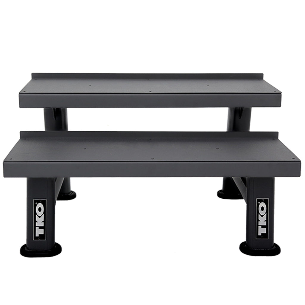 TKO 2 Tier Kettlebell Rack TKO Dumbell racks, power block stand, plate and bar storage, kettlebell racks, ball racks 859KR-BK_1024x1024_c6360893-7202-48d8-ab88-2479ab4846c4