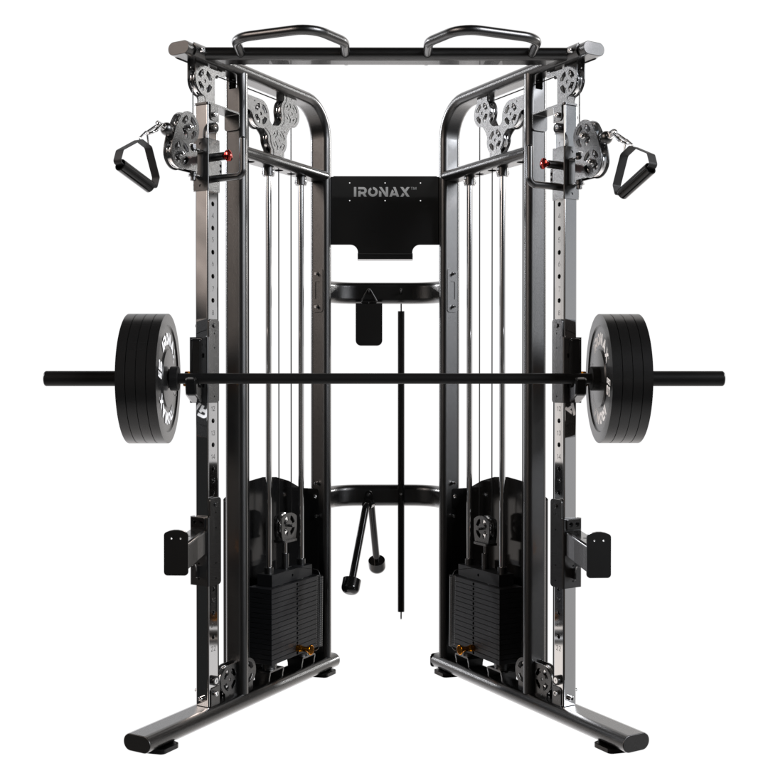 IRONAX XFT Half Rack Kit J-Hooks & Spotter Arms