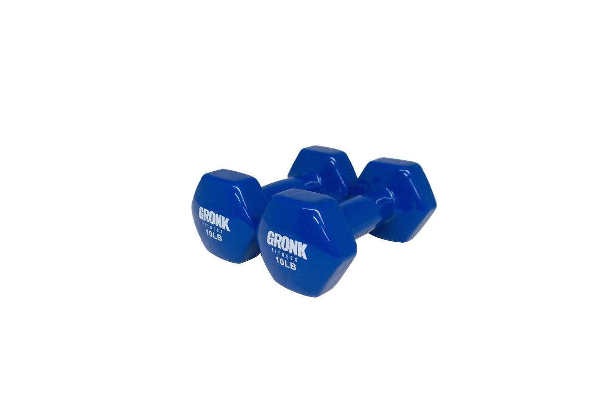 Gronk Fitness Vinyl Hex Dumbbells