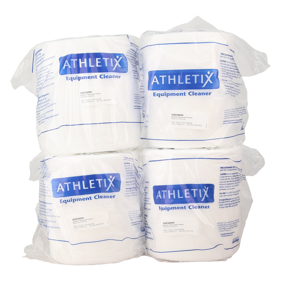Athletix Wipes Refill, Case - 900 Wipes Per Roll, 4 Rolls Per Case T3 Athletix Miscellaneous, ice shaker, wipes, lube-n-walk, chalk athletix_equipment-cleaner-wipes-refill_main