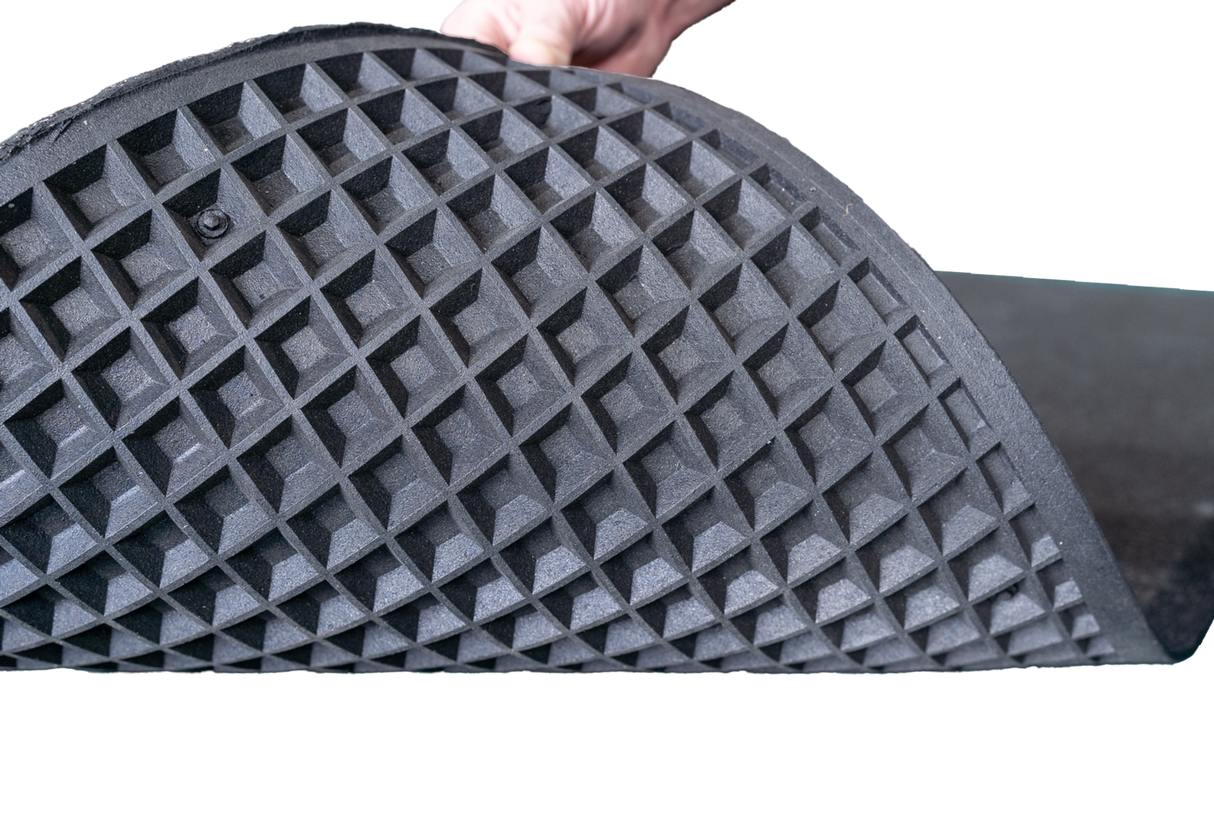 Guardian Shok-Lok 2' x 2' Beveled Corner Rubber Tile - Final Stock Guardian Mats; padded exercise and aerobic mats guardian_shoklok_installed_1_74690b5a-3925-441e-9e14-245eef597024
