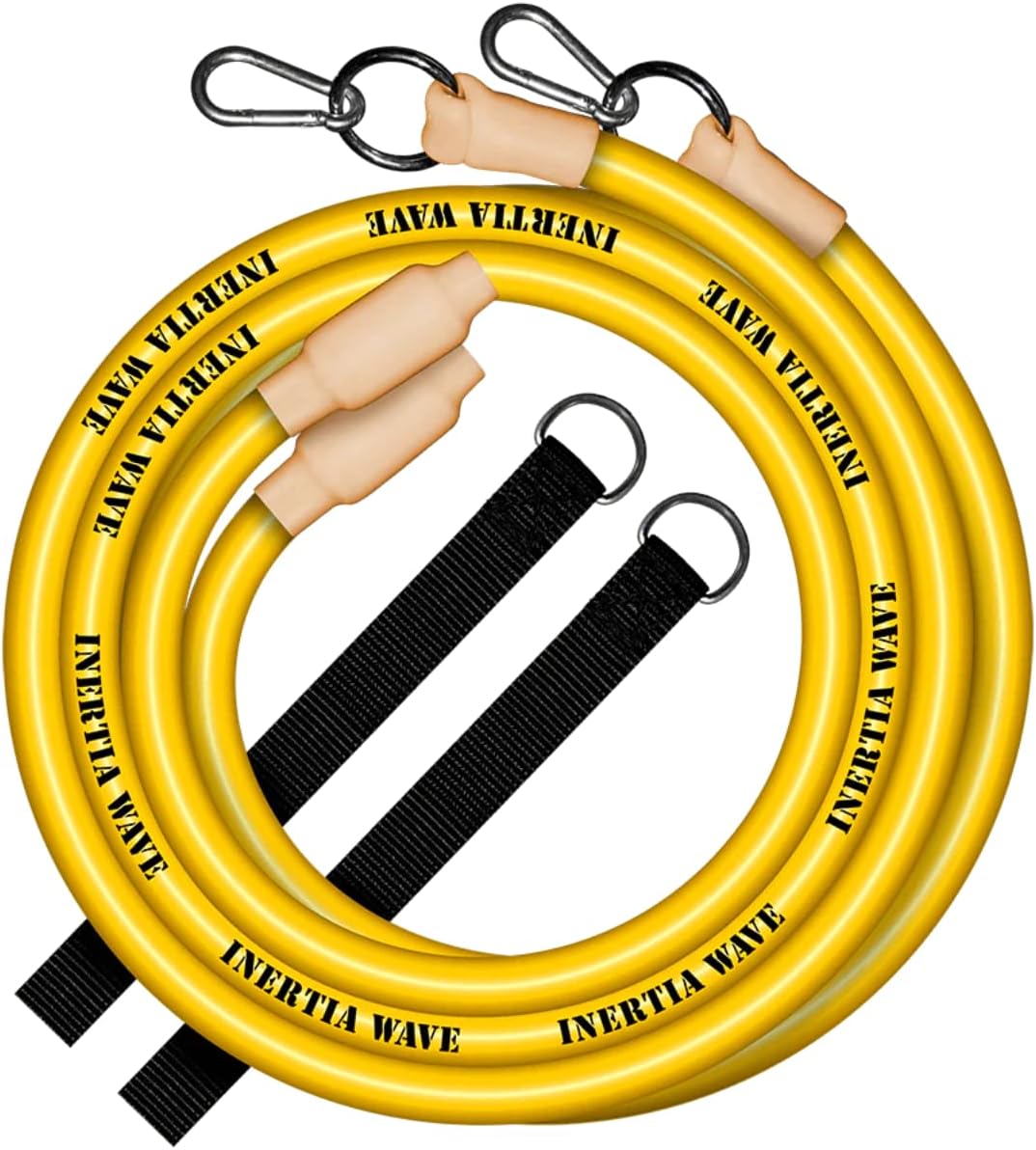 Inertia Wave - Dynamic Rubber Battle Ropes | Yellow Inertia Wave Agility and Speed; jump ropes, climbing and battle ropes, ladders, sled, interval timer inertia_yellow