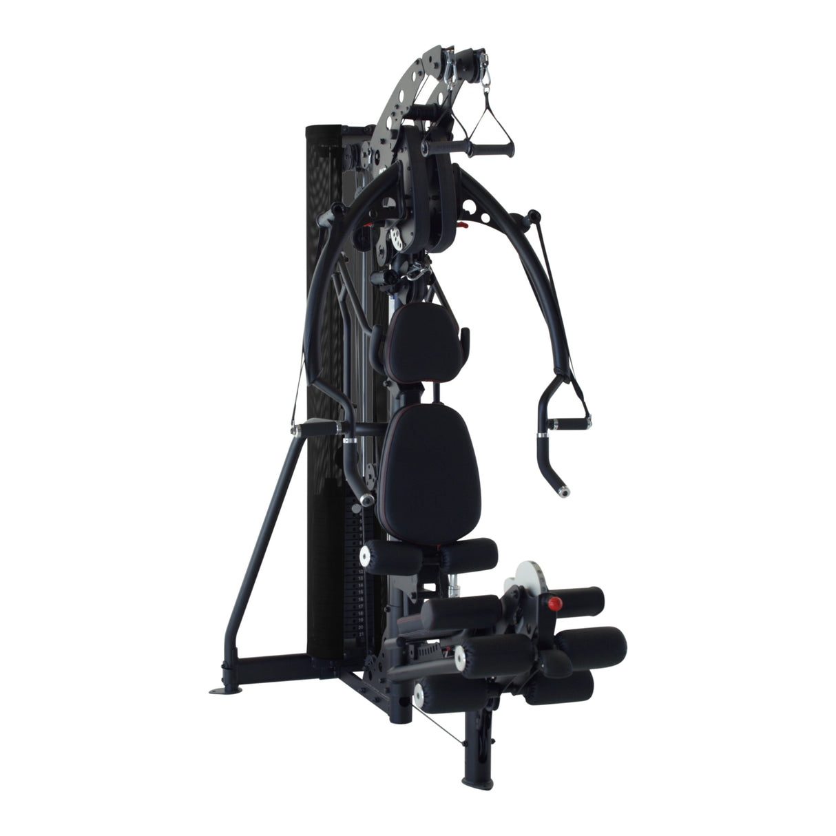Inspire M3 Multi Gym — rear weight stack view
