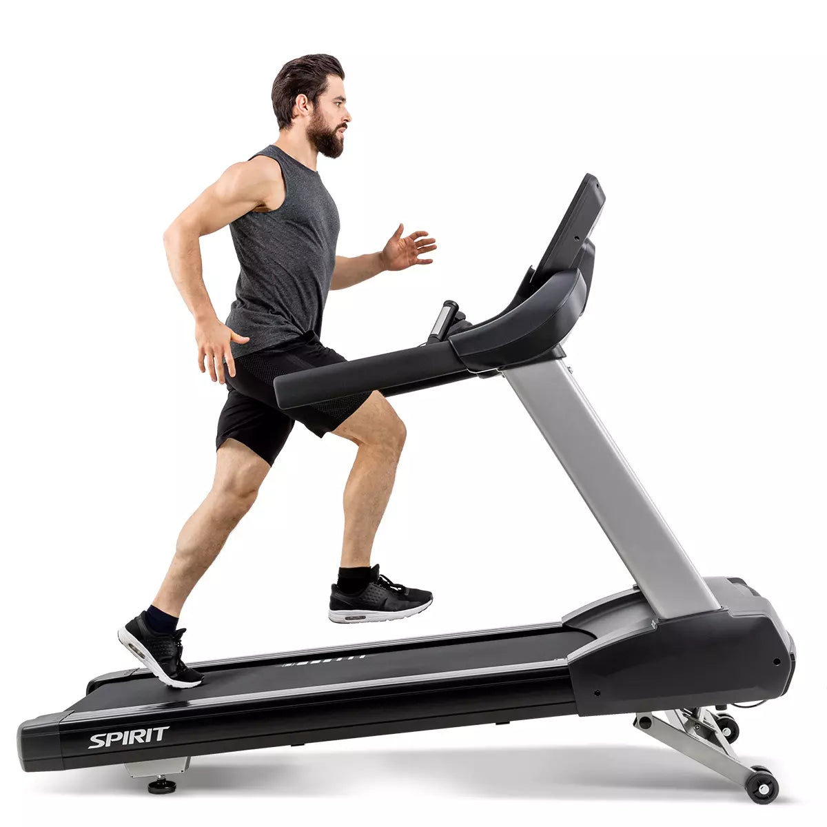 Spirit CT800 Treadmill | Black Spirit Treadmill; Commercial Frame Residential right_incline_1__jpg_5c191a76-f043-4e3c-8280-d35073dc4f1d