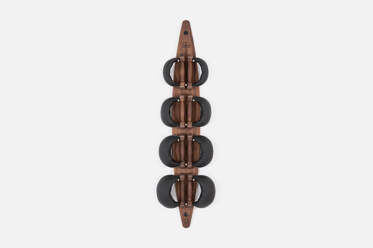 Nohrd - SwingBells Board Walnut Black NOHrD Dumbell racks, power block stand, plate and bar storage, kettlebell racks, ball racks swing-board-walnut_black