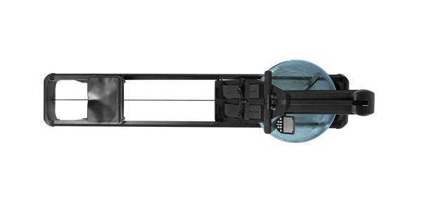 WaterRower Gronk M1 HiRise Rowing Machine Black - Final Stock WaterRower Rowers, Cross-Row waterrower_gronk-m1-with-hirise-1_view-5_c5122314-83ef-4e1c-8426-06feea822d18