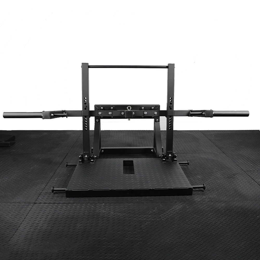XM Belt Squat - Final Stock XM Fitness Home Gym, Small; Single stack or a-frame double stack (functional trainer). 5 functions or less xm-fitness_belt-squat-machine_view-3
