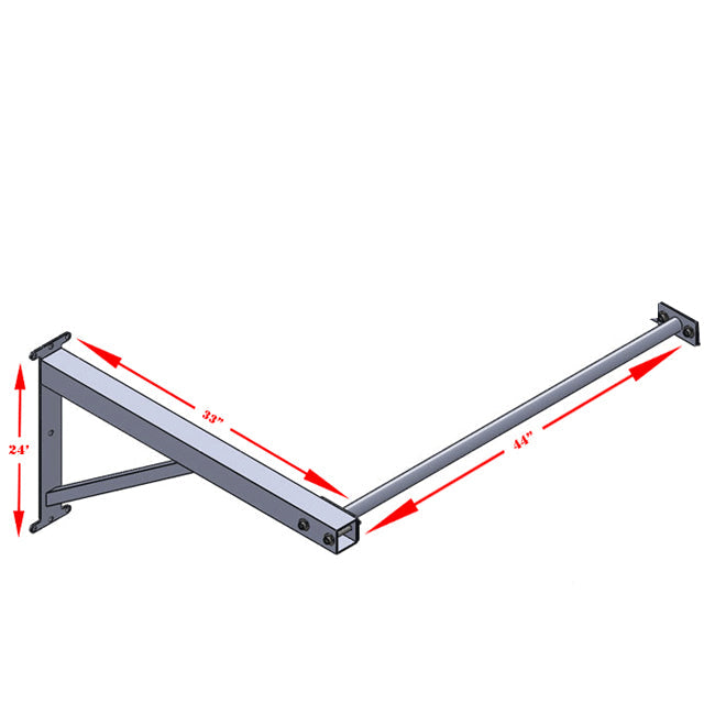 XM Fitness Wall Mounted Chin Up Bar *Extension Add On Only* XM Fitness Miscellaneous strength accessories, push up bars, chin up bars, trx, gym rings xm-fitness_wall-mounted-chin-up-bar-extension-add-on-only_view-3