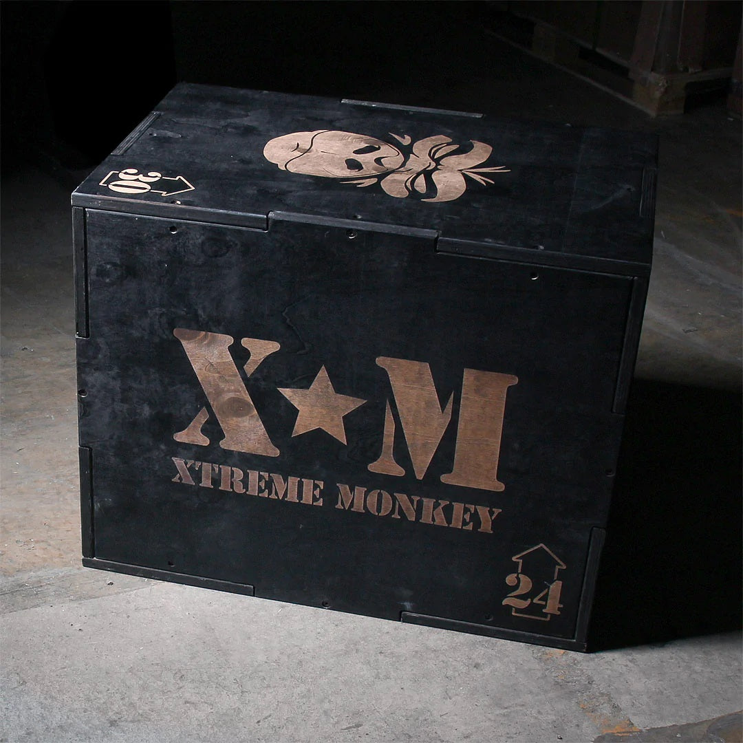 XM Wood Plyo Box Black XM Fitness Balance and stability; bosu, swiss, plyo-box xm-fitness_wood-plyo-box-black_view-2