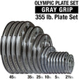 Body Solid - 355lb Olympic Gray Cast Iron Plate Set Body Solid Weight Plates 150_source_1734714820