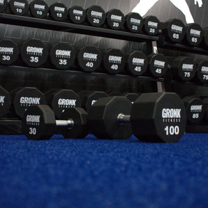 Gronk Fitness 10 sided Urethane Dumbbells (5lb-100lb) Set