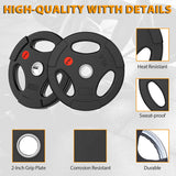 Premium Olympic Plates - Rubber Grip