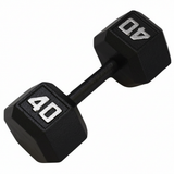 Gronk Cast Hex Dumbbell - Black 40 lb G&G Fitness Equipment Variant(s) - LBWeight 40