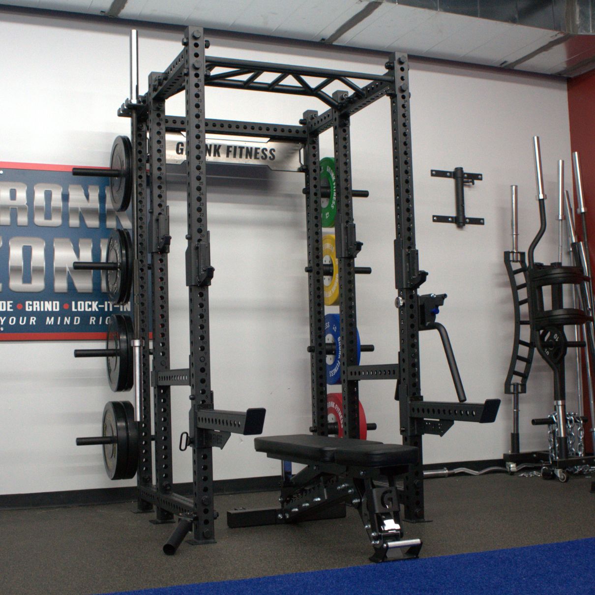 Gronk Fitness Gridiron Full Power Rack Gronk Fitness Products Racks, Elite (HDLHRL) 4_bnke8o