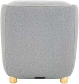 REI Foot and Calf Massager rear view with wooden legs