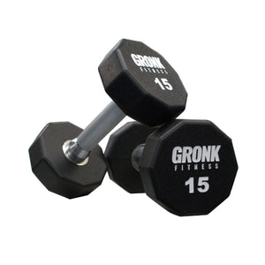 Gronk Fitness 10 Sided Urethane Dumbbells (5lb-75lb) - Discontinued