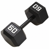 Gronk Cast Hex Dumbbell - Black 60 lb G&G Fitness Equipment Variant(s) - LBWeight 60