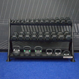 Gronk 3 Tier Flat Tray Dumbbell / Kettlebell Rack ( Fits 5-75lb DB set) Gronk Fitness Products Dumbell racks, power block stand, plate and bar storage, kettlebell racks, ball racks 6_720x_5daea5d6-7b73-4dbe-b60a-8d2454cd4787
