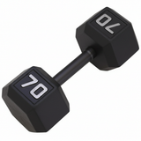 Gronk Cast Hex Dumbbell - Black 70 lb G&G Fitness Equipment Variant(s) - LBWeight 70