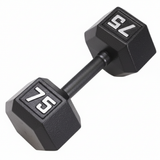 Gronk Cast Hex Dumbbell - Black G&G Fitness Equipment Variant(s) - LBWeight 75