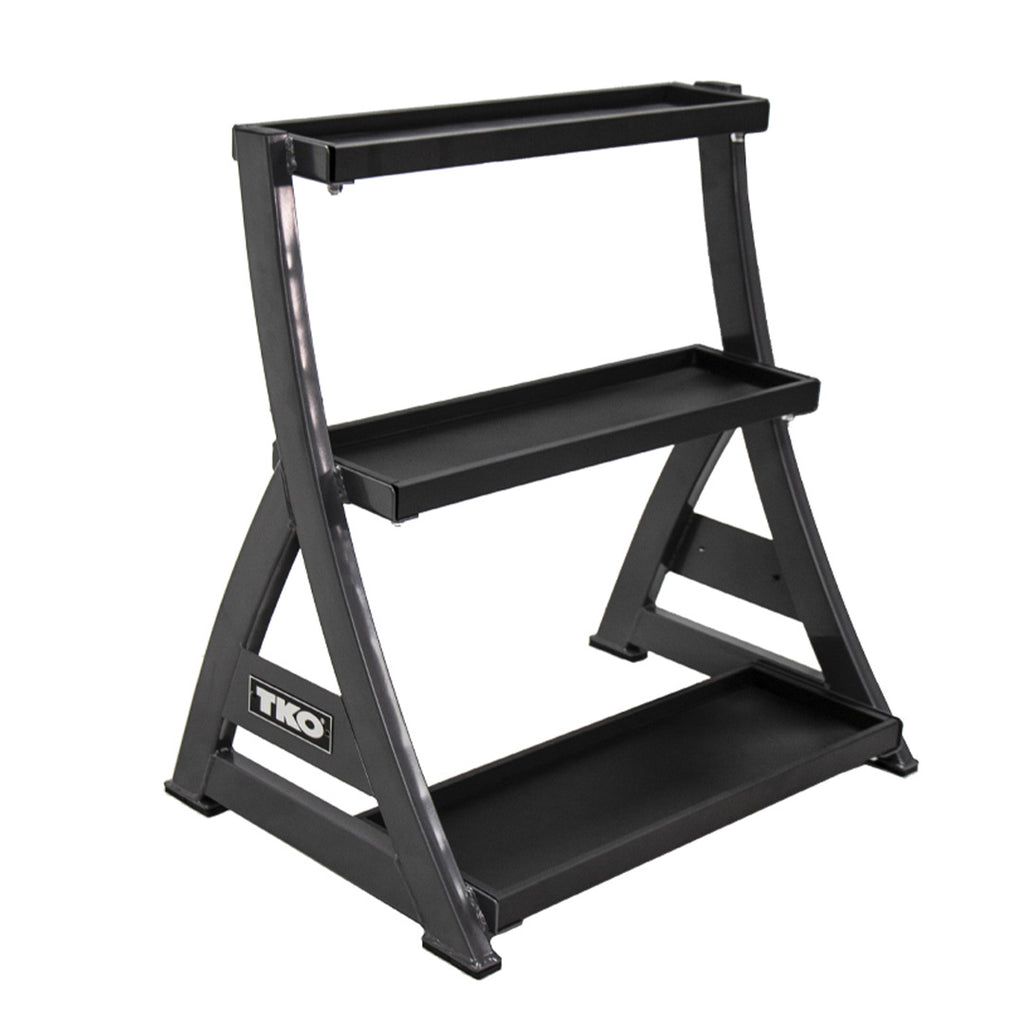 TKO - Three Tier Kettlebell Rack, Black