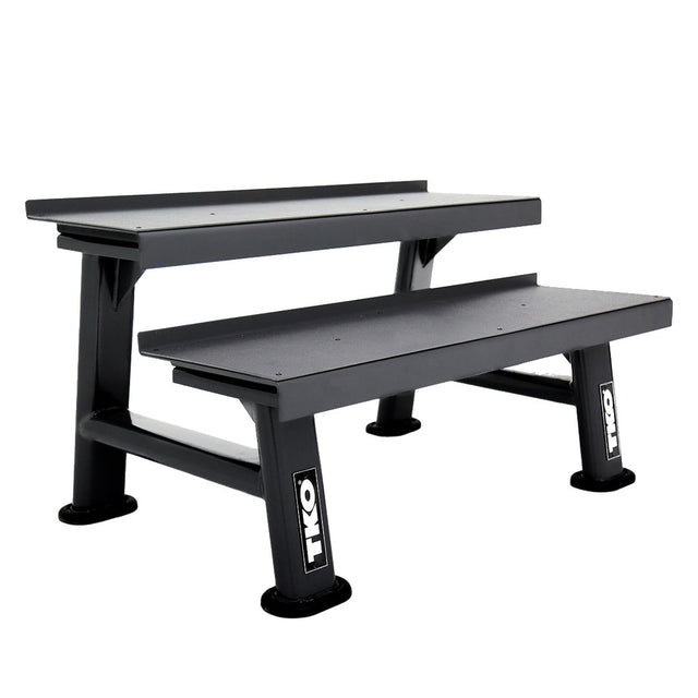 TKO 2 Tier Kettlebell Rack TKO Dumbell racks, power block stand, plate and bar storage, kettlebell racks, ball racks 859KR-BKangledright_1024x1024_6cb0e43c-7fb5-448e-9d58-fecce51ba1bc