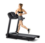 Horizon T101 Treadmill in use by a runner