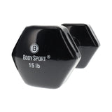 Elivate Body Sport Vinyl Dumbbells Elivate Variant(s) - LBWeight BDSVDB15_ee849ae0-eb2c-4041-a38d-7bc9d5e963dc