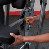 Body Solid FCD-STK Pro Select Weight Assist Chin-Up Dip, 310lb Body Solid Selectorized, single stack, assembly required DSCF7964__28280.1735662094