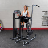 Body Solid FCD-STK Pro Select Weight Assist Chin-Up Dip, 310lb Body Solid Selectorized, single stack, assembly required FCD-STK_Exercises-23__48351.1735662094