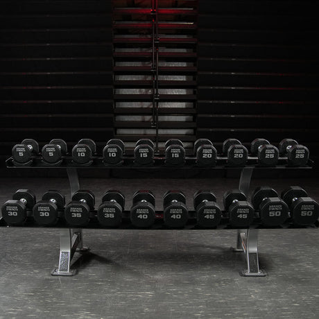 Hammer Strength Two Tier Dumbbell Rack Life Fitness Dumbell racks, power block stand, plate and bar storage, kettlebell racks, ball racks Hammer_Strength_-_Benches_Racks_-_Two_Tier_Dumbbell_Rack_FW-DR2_7