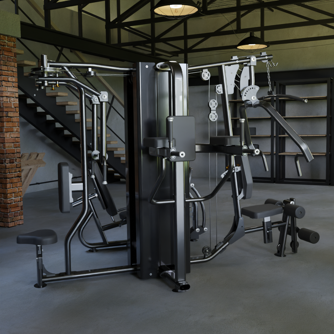 IRONAX X4S Four Station Multi-Gym Ironax Extreme Gyms EXM3000LPS, FSF3 IRONAXGYM9_34b27078-4047-4635-a6c6-57b3e5982794