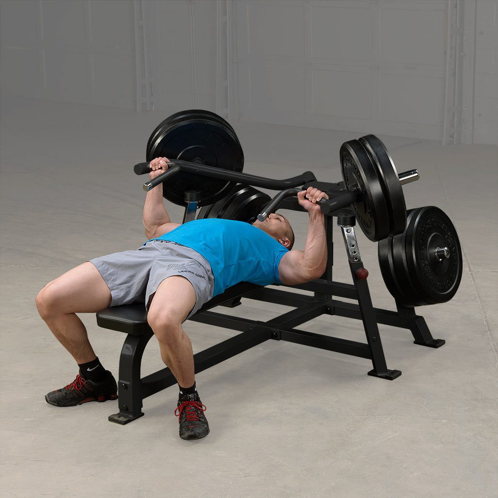 Body Solid - Leverage Bench Press, Black Body Solid Home Gym, Small; Single stack or a-frame double stack (functional trainer). 5 functions or less LVBP_0045-FKBLK-1028-V3__73301.1777671220