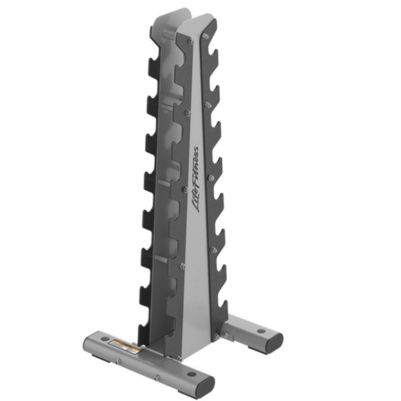 LIFE FITNESS VERTICAL DUMBELL RACK - Final Stock Life Fitness Dumbell racks, power block stand, plate and bar storage, kettlebell racks, ball racks OP-DBV