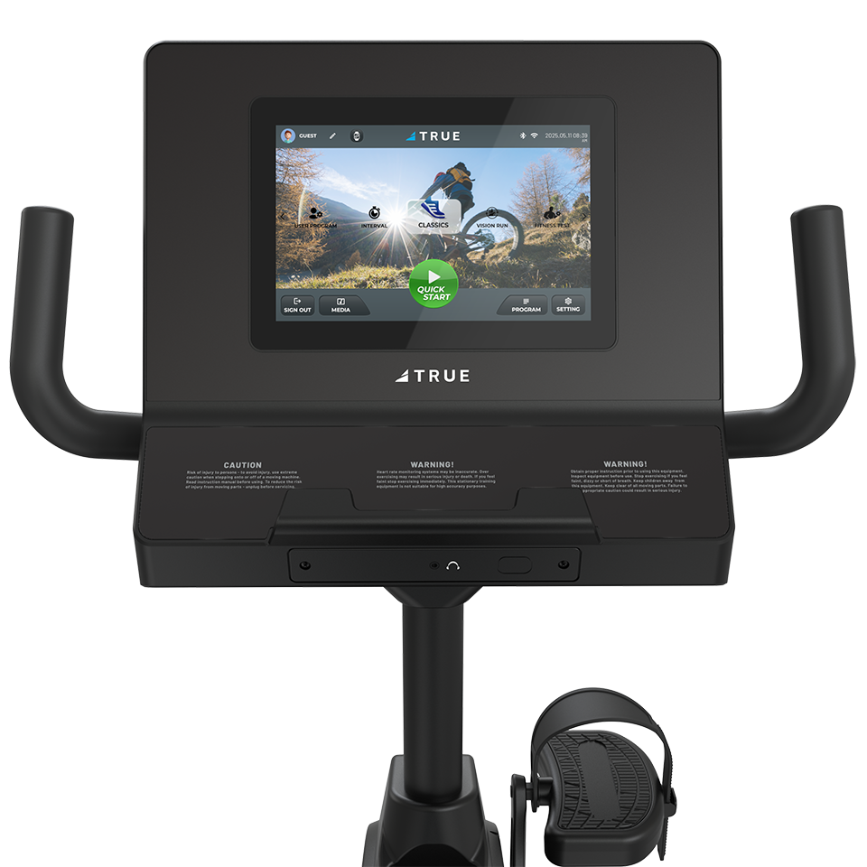 True Performance Series Recumbent Bike (Black) Bike 10in Touchscreen TRUE Recumbent Bikes RR1-0A-35-Performance-Recumbent-Bike-user-view-10in_960-Andrew