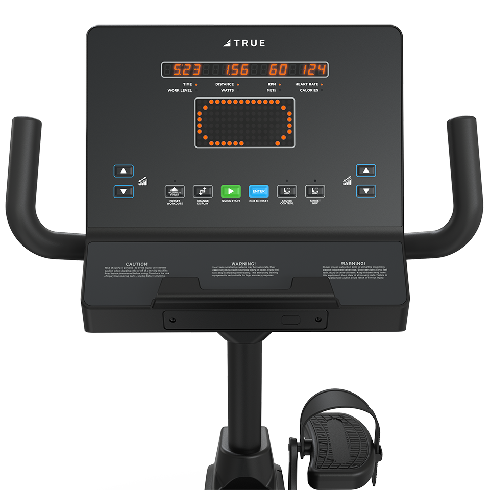 True Performance Series Recumbent Bike (Black) LCD Display TRUE Recumbent Bikes RR1-0A-35-Performance-Recumbent-Bike-user-view-LED_960