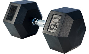 Hex Rubber Dumbbells