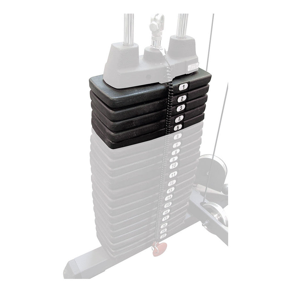 Body Solid - 50lb Selectorized Weight Stack Upgrade Body Solid Accessories; shrouds, pads, heavy stack SP50__95120.1735321478