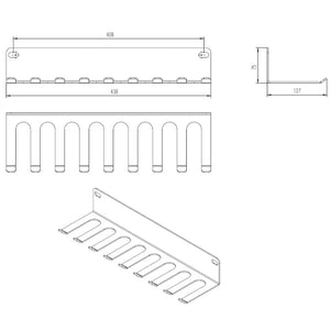 XM Wall Mounted Multi-Purpose Storage Rack