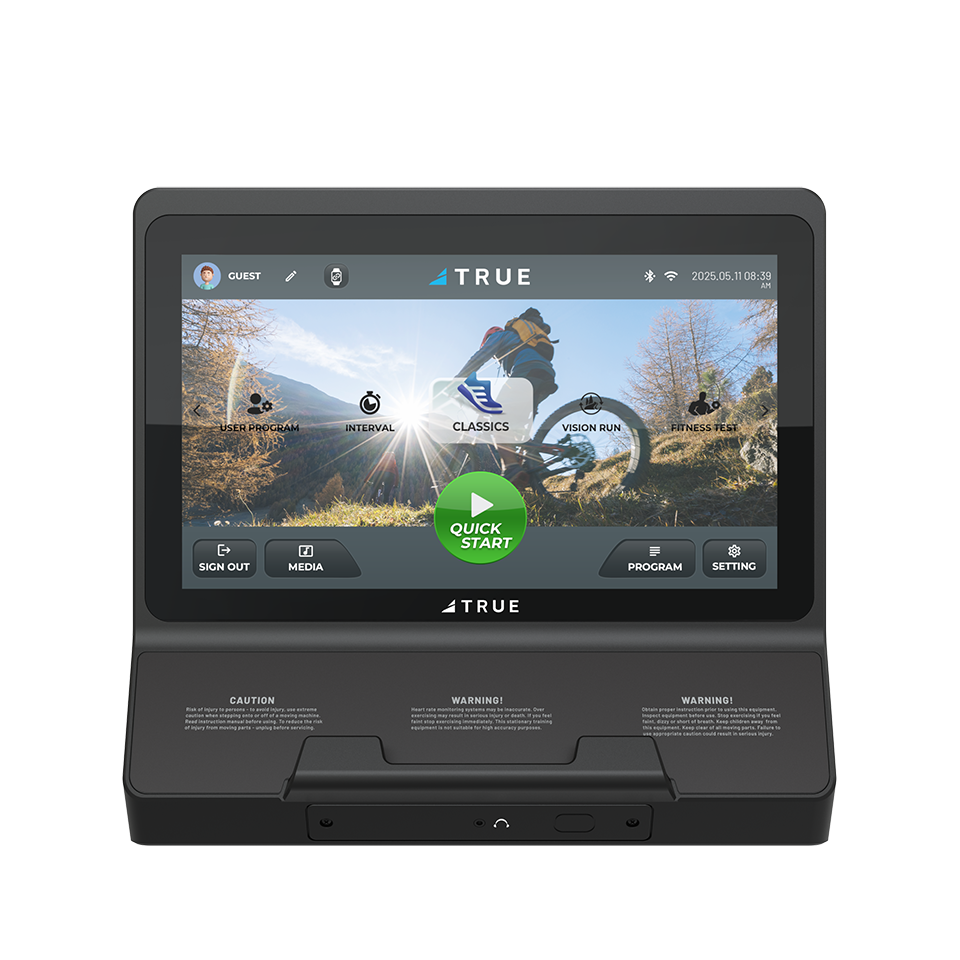 True Performance Series Recumbent Bike (Black) TRUE Recumbent Bikes TRUE-T16-front-bike_960