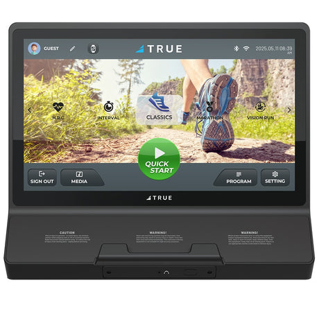 TRUE T22 touchscreen console for the TRUE Performance 1000 treadmill