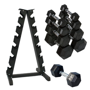 5-30lb Dumbbell Set with Rack (SDR & 6001-G1)