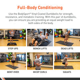 Elivate Body Sport Vinyl Dumbbells Elivate Variant(s) - LBWeight W-BDSVDB-3_a899f1eb-810e-486b-bd46-7aaeeb37c7ed