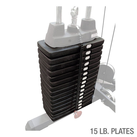 Body Solid - 300lb Weight Stack (20 PP15) Body Solid Accessories; shrouds, pads, heavy stack body-solid_300lb-weight-stack-20-pp15_main